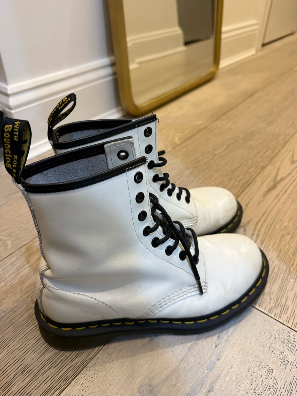 Dr. Martens White Combat Boots